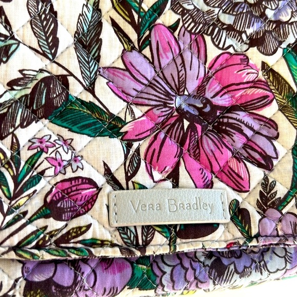 Vera Bradley Lavender Meadow Carson Floral Ladybug Crossbody Shoulder Bag - Picture 5 of 13